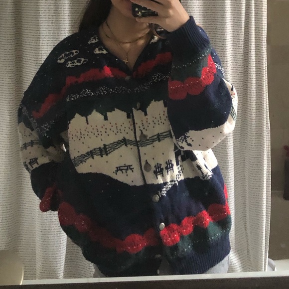 SOLD northern reflections landscape cardigan - Picture 2 of 4